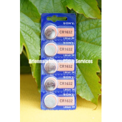 Sony CR1632 – Piles bouton lithium 3 V (1, 2 ou 5 pcs) – Compactes & endurantes