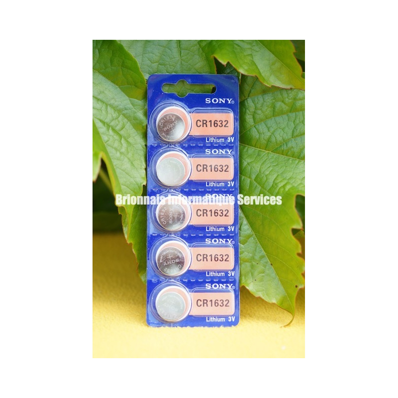 Sony CR1632 – Piles bouton lithium 3 V (1, 2 ou 5 pcs) – Compactes & endurantes Sony CR1632 – Piles bouton lithium 3 V (1, 2 ou 5 pcs) – Compactes & endurantes