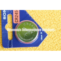 Lot de 2 piles bouton Sony CR2450 – Lithium 3V – Longue durée