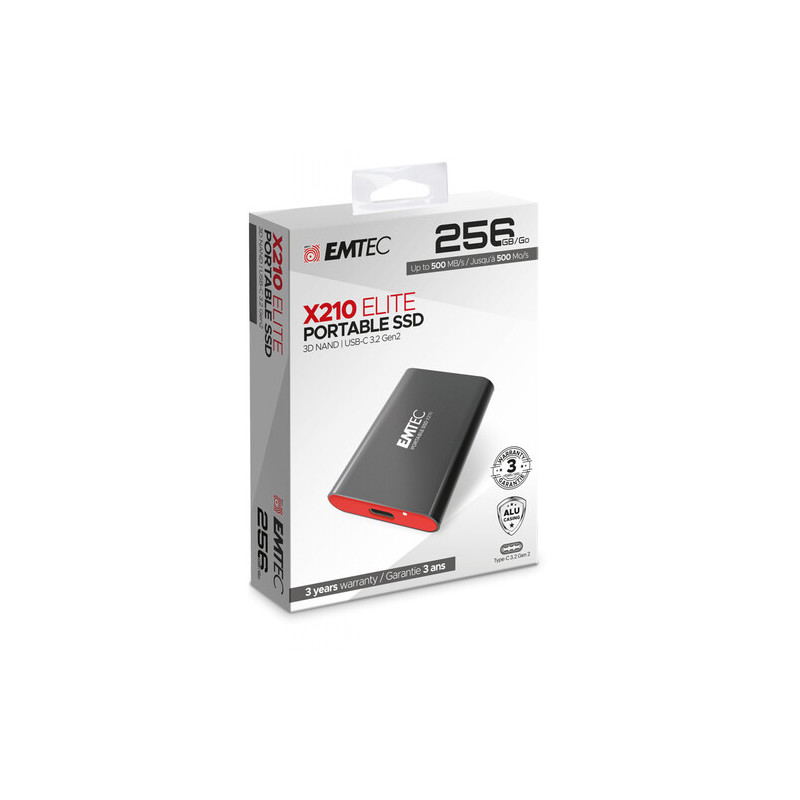 Emtec X210 Elite SSD 256Go USB Disque Externe