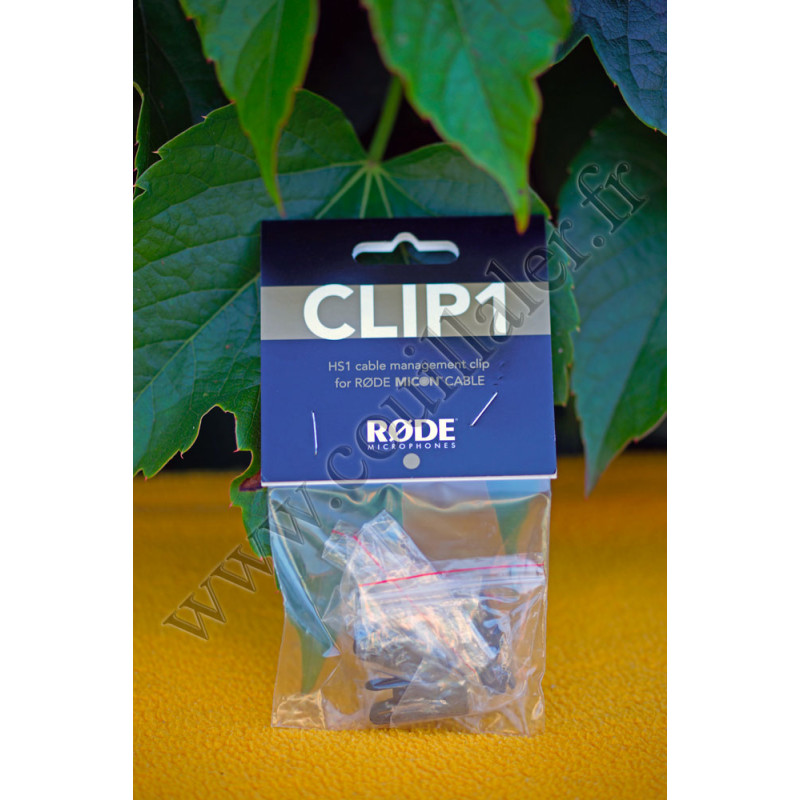 Pinces de fixation pour câbles microphones - Røde Clip1