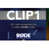Pinces de fixation pour câbles microphones - Røde Clip1