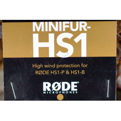 Bonnette anti-vent Rode MiniFur-HS1 - Fourrure synthétique pour microphone HS-1