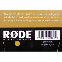 Microphone Windshield Rode MiniFur-HS1 - Synthetic fur for HS-1