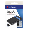 Boîtier disque dur externe Verbatim Store 'n' Go 2.5'' USB 3.2 Gen 1 - bleu