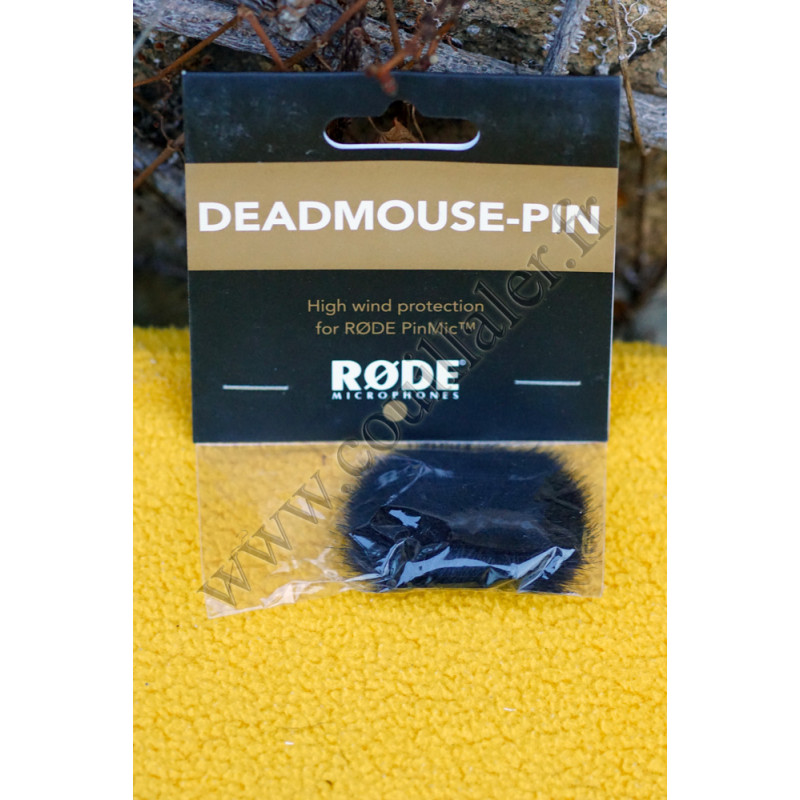 Fourrure synthétique anti-vent Røde DeadMouse-Pin pour microphone Rode PinMic