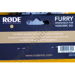 Fourrure synthétique Rode DeadCat Go - pour Microphone Røde VideoMic Go