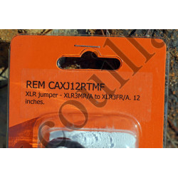 Remote Audio CAXJ12RTMF - câble adaptateur convertisseur coudé XLR mâle - femelle