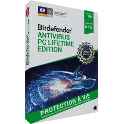 Software Antivirus BitDefender PC LifeTime Edition - Windows 10/11 - 1 licence