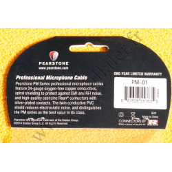 Pearstone PM-01 - Câble Audio XLR Mâle-Femelle 3 broches - 30cm