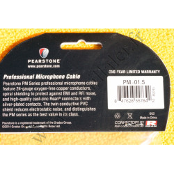 Pearstone PM-01.5 - Câble Audio XLR Mâle-Femelle 3 broches - 45cm