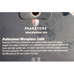 Pearstone PM-25 - Câble Audio XLR Mâle-Femelle 3 broches - 7,6m