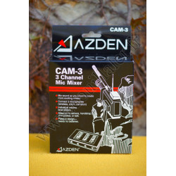 Boîtier Azden CAM-3 - Répartiteur Canaux Audio - Mixette pour microphone caméra