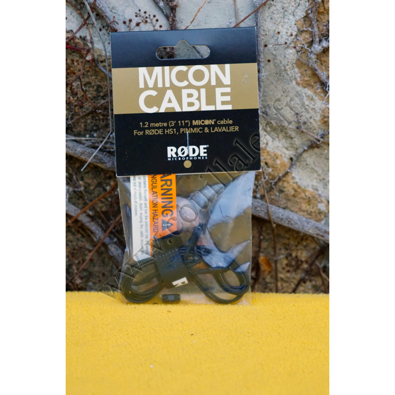 Røde Micon Cable Black 1.2m -  Rallonge Microphone Rode - Noir