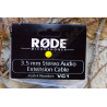 Câble ralllonge Microphone Røde VC1 - Audio MiniJack 3.5mm TRS - 3m - mâle-femelle
