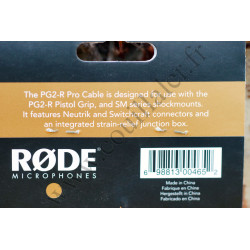Câble XLR Rode PG2-R Pro Cable pour poignée Røde PG2-R - Adaptateur 3 broches mâle - femelle