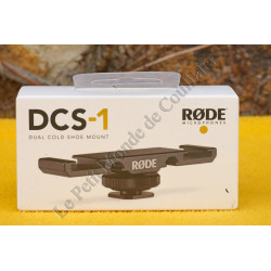 Support Røde DCS-1 - Double griffe porte-accessoire pour microphone, kit sans-fil, lampe LED