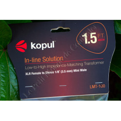 Câble adaptateur Kopul LMT-100 - Convertisseur Audio XLR Minijack 3.5mm TRS