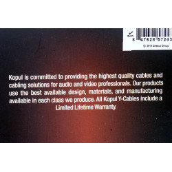 Câble Kopul HPS-SM Stereo - Double entrée minijack 3.5mm pour microphones