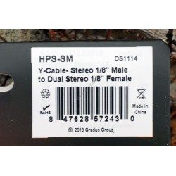 Câble Kopul HPS-SM Stereo - Double entrée minijack 3.5mm pour microphones