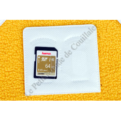 Pochette autocollante Hama 95950 - Pack 5 Rangement pour deux cartes-mémoires adhésif