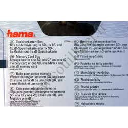 Étui carte-mémoire rigide Hama CarBox 6in1 49924
