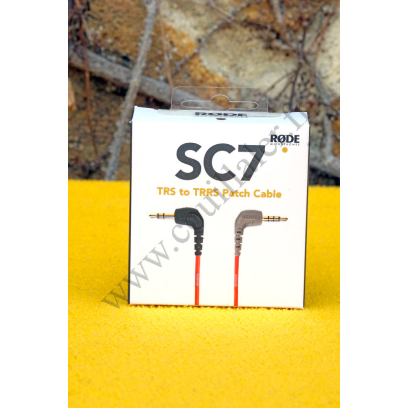 Adaptateur Røde SC7 - TRS Mâle vers TRRS mâle - Câble audio Microphone smartphone