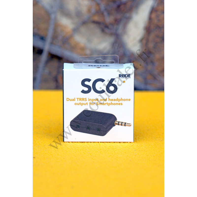 Adaptateur Røde SC6 - Deux entrées Microphone Minijack TRRS smartphone, iPhone