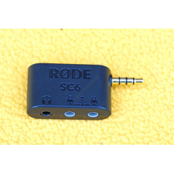 Adaptateur Røde SC6 - Deux entrées Microphone Minijack TRRS smartphone, iPhone