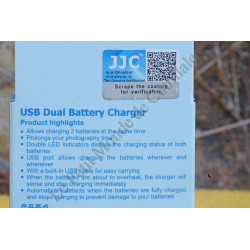 Double Chargeur de batteries USB JJC DCH-NPBX1 - Sony NP-BX1 Cyber-shot DSC-RX100 DSC-RX1