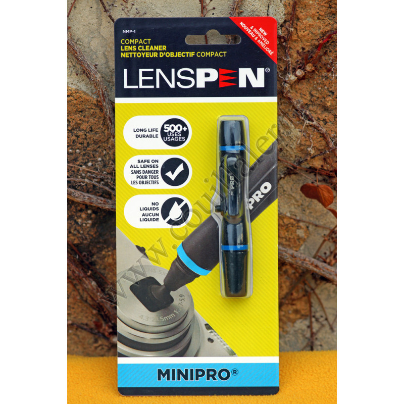Stylo de nettoyage Lenspen NMP-1 - Objectif Appareil-photo Compact - Surface carbone et Pinceau