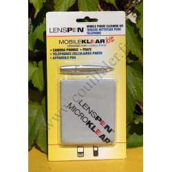 Kit de nettoyage Lenspen MBK-1 - Objectif smartphone, tablette - Surface carbone et chiffon microfibre