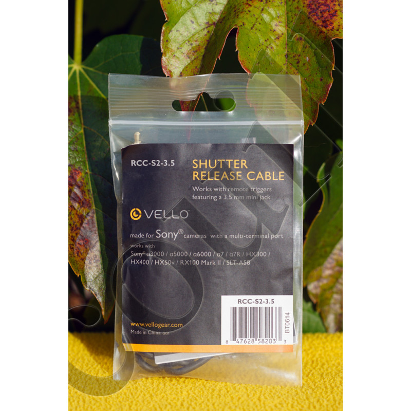 Câble pour télécommande Vello RCC-S2-3.5 - prise Sony Multi-Terminal et MiniJack 3.5mm