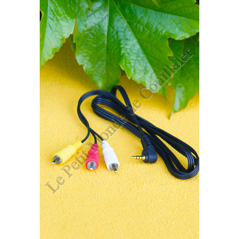 Câble Audio-Vidéo Compatible Sony VMC-20FR - 3.5mm Minijack - RCA