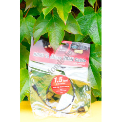 Câble Pearstone HDD-1015 - HDMI vers Micro-HDMI - 50cm - Ethernet - 3D 4K