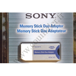 Adaptateur de carte mémoire Sony MSAC-M2 - Memory Stick Duo et Pro Duo