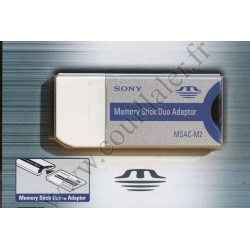 Adaptateur de carte mémoire Sony MSAC-M2 - Memory Stick Duo et Pro Duo
