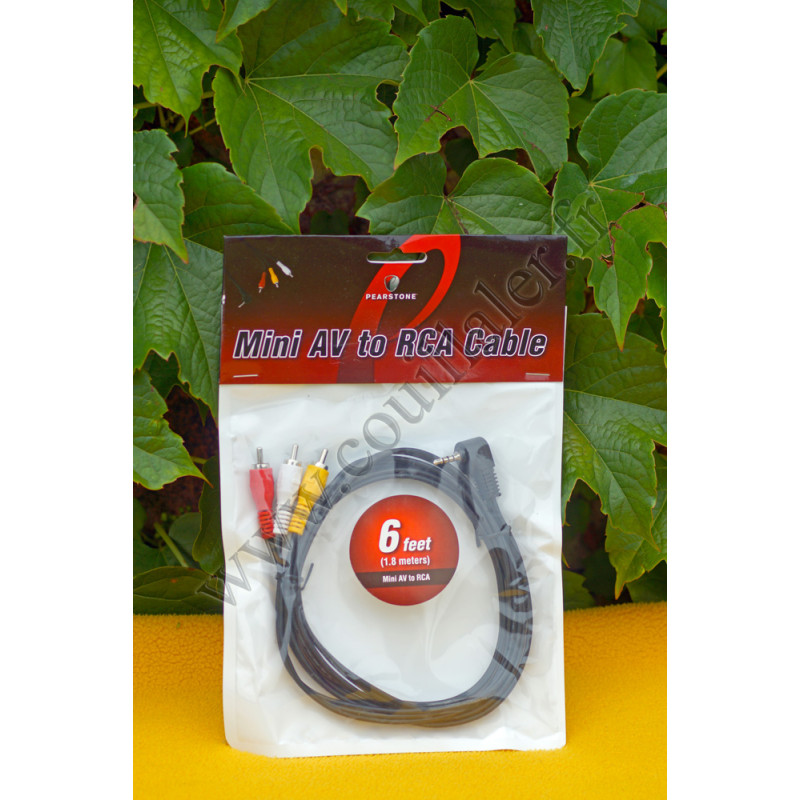 Câble Audio-Vidéo Pearstone MAVC-106 - Minijack-RCA - Sony VMC-20FR
