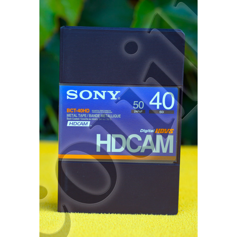 Cassette HDCAM Sony BCT-40HDL- 40min 60fps - Bande Métallique