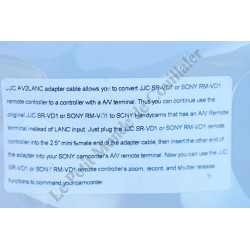 Câble JJC CABLE-AV2LANC - Adaptateur pour télécommande LANC vers Sony A/V