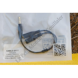Câble Monitoring smartphone JJC CABLE-SPY1 - Audio Minijack 3.5mm TRRS