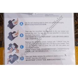 Film de protection JJC LCP-3N - écran LCD Sony NEX et Alpha A6600 A6400 A6300 A6100 A6000 A5000 - ILCE-6600 ILCE-6400 ILCE-6300