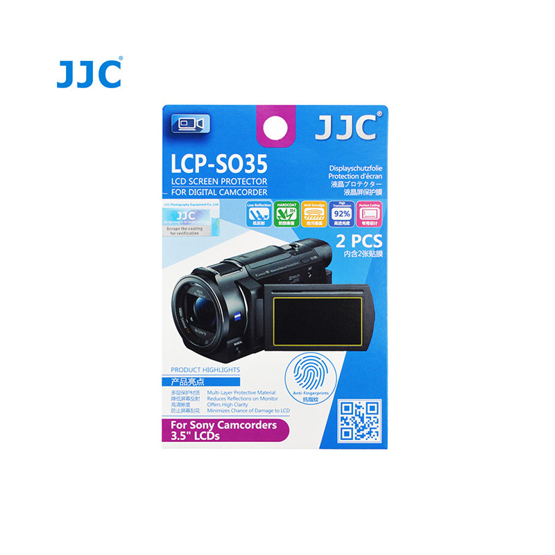 Film de protection JJC LCP-SO35 - écran LCD 3.5 pouces des caméscopes Sony et autres marques