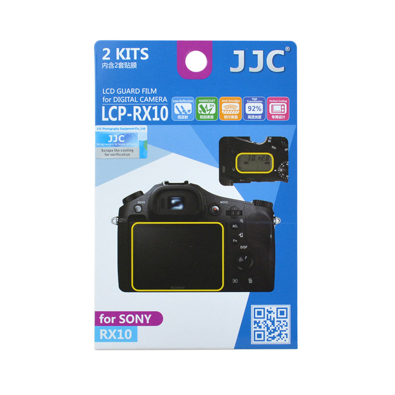 Film de protection JJC LCP-RX10 - écran LCD Sony Cyber-shot DSC-RX10 DSC-RX10M2 DSC-RX10M3 DSC-RX10M4