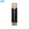 Lecteur de carte-mémoire JJC CR-UTC3 - USB 3.0 - SD, MMC et MicroSD SDHC/SDXC - Smartphone, Tablette