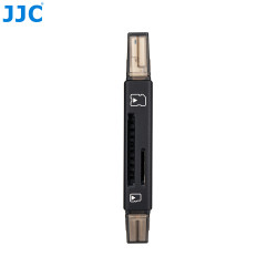 Lecteur de carte-mémoire JJC CR-UTC3 - USB 3.0 - SD, MMC et MicroSD SDHC/SDXC - Smartphone, Tablette