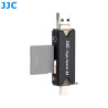 Memory card reader JJC CR-UTC3 - USB 3.0 - SD, MMC and MicroSD SDHC/SDXC - Smartphone, Tablet