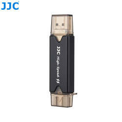 Lecteur de carte-mémoire JJC CR-UTC3 - USB 3.0 - SD, MMC et MicroSD SDHC/SDXC - Smartphone, Tablette