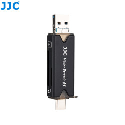Memory card reader JJC CR-UTC3 - USB 3.0 - SD, MMC and MicroSD SDHC/SDXC - Smartphone, Tablet