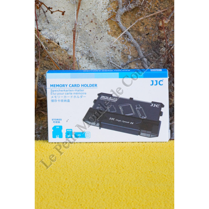 Storage with integrated memory card reader JJC MCH-STK6GR - Hard box - USB 3.0 - Type-C - Micro-USB 2.0